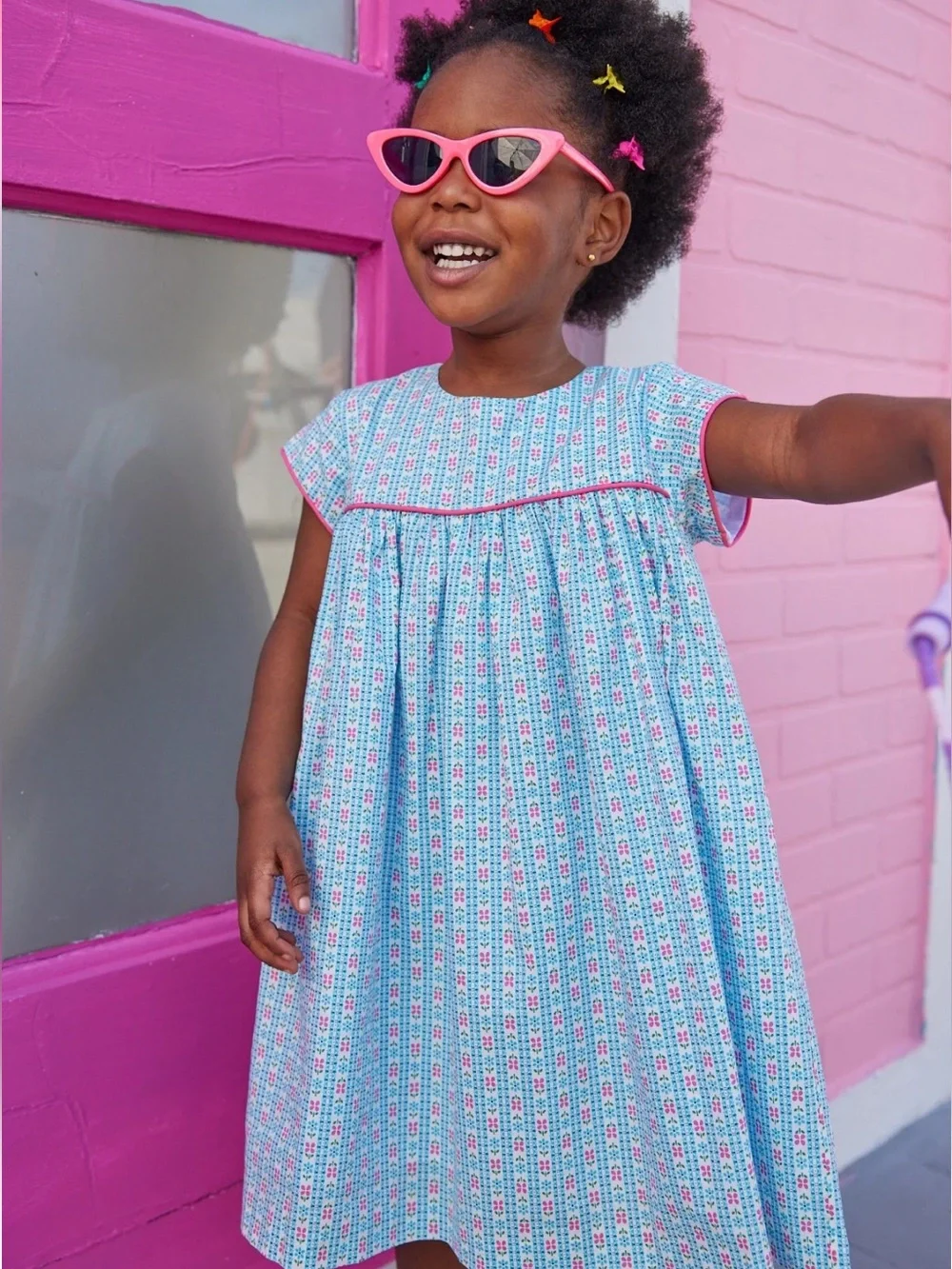 Bisby Kids Blue Charlotte Dress 5T